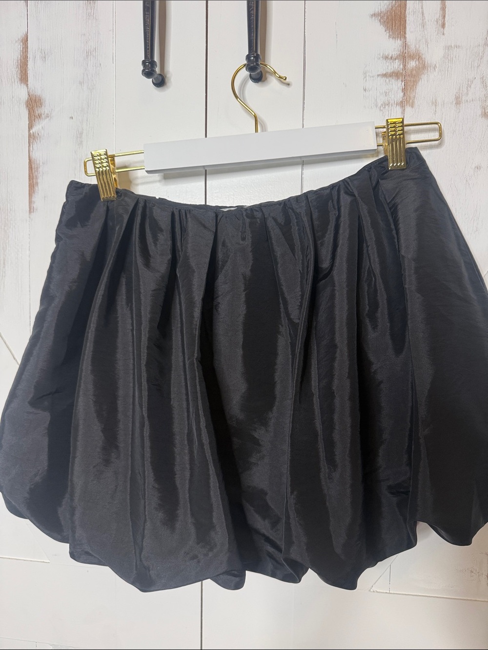 MIOU MUSE Black Bubble Mini Skirt Women's - Picture 11 of 16